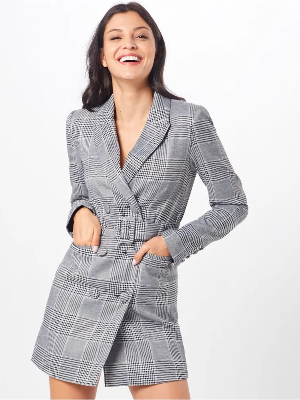 Bardot Ella Blazer Dress in
Monocheck